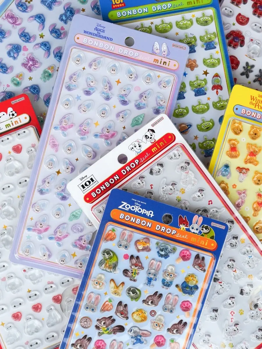 ディズニーとコラボした「ボンボンドロップシール」