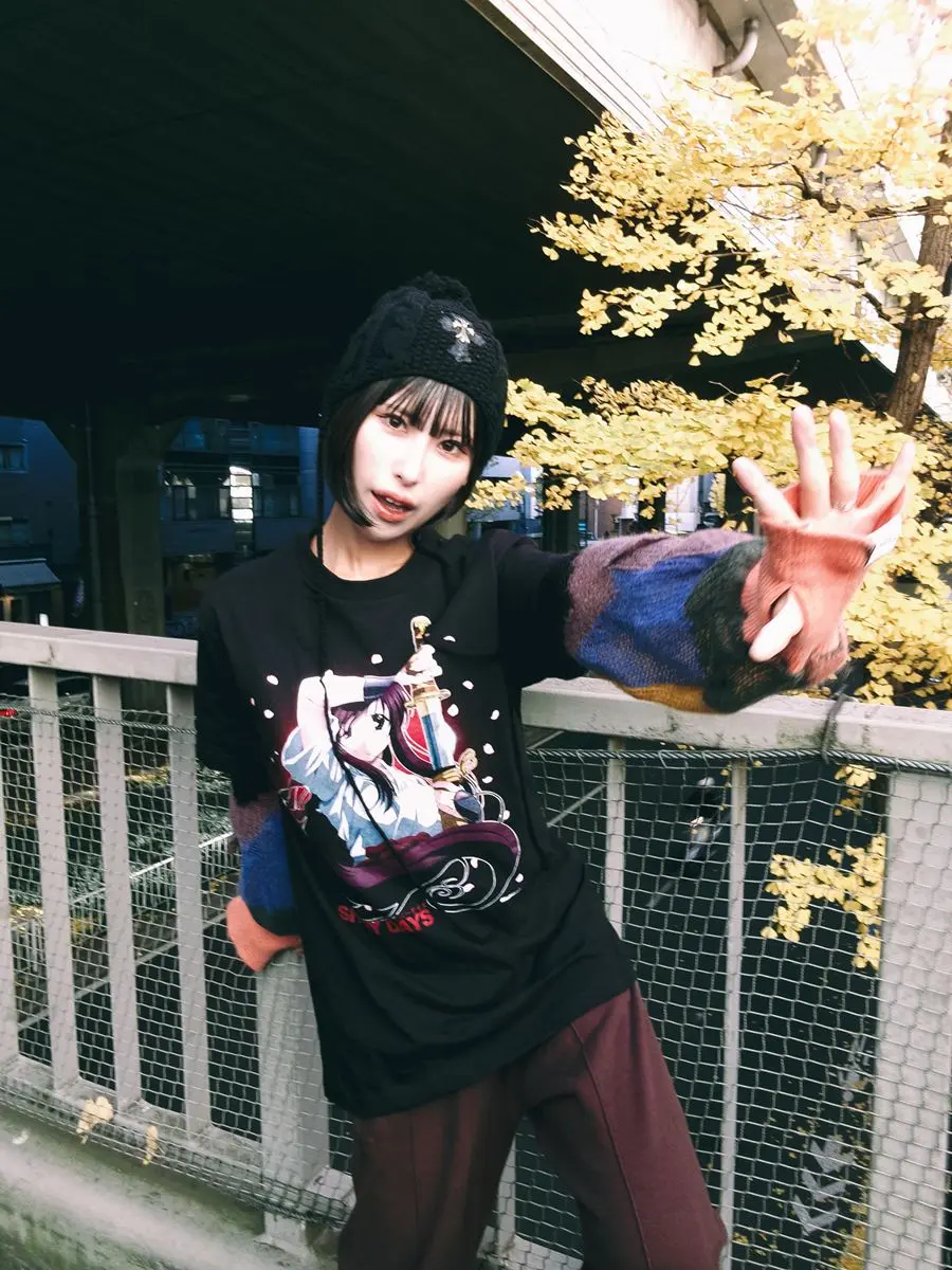Chillweeb×『School Days』コラボアパレルルック10