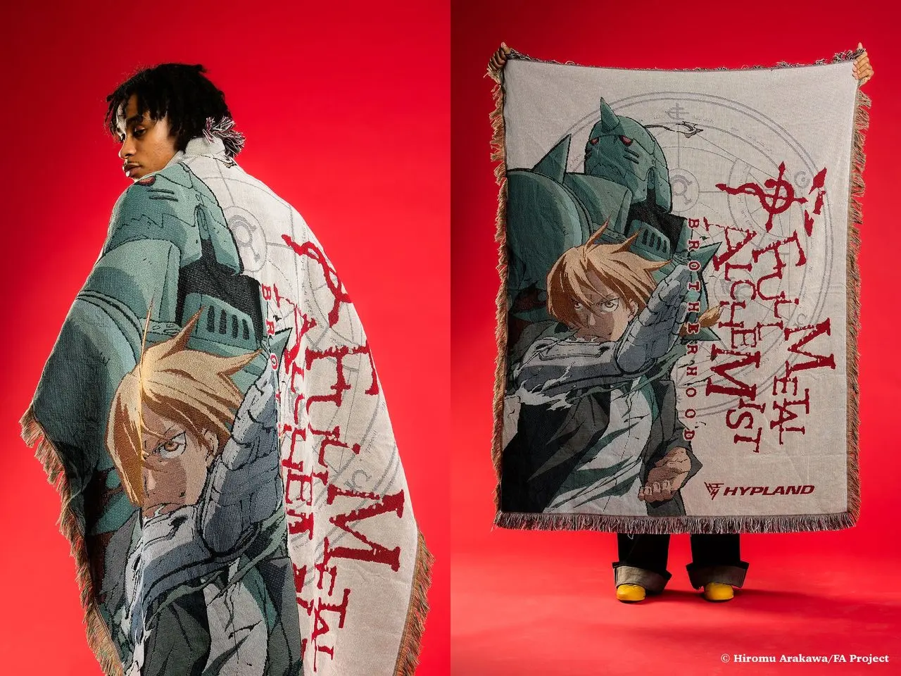エルリック兄弟が描かれたタペストリー