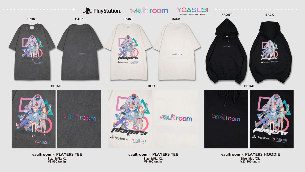 YOASOBI×vaultroom コラボTシャツ　Lサイズ vaultroom × PLAYERS TEE Size: M/L/XL 9,900 tax inの画像 - KAI-YOU