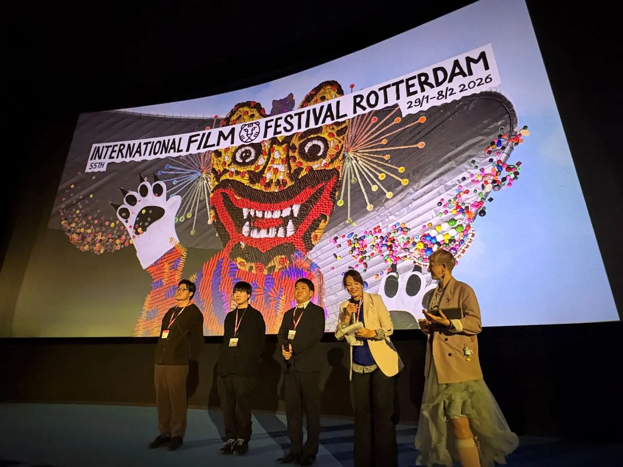 「ロッテルダム国際映画祭」でのワールドプレミアの様子