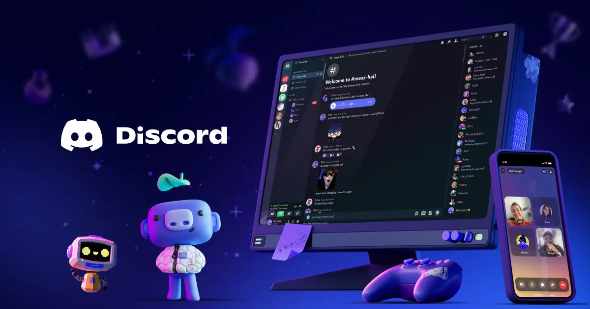 Discord／画像は<a href="https://discord.com/download" target="_blank">Discord公式サイト</a>から