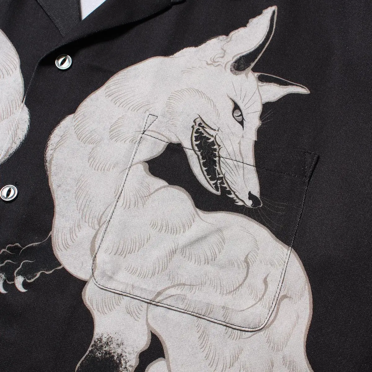 白墨狐 L/S HAWAIIAN SHIRT / ¥38,500