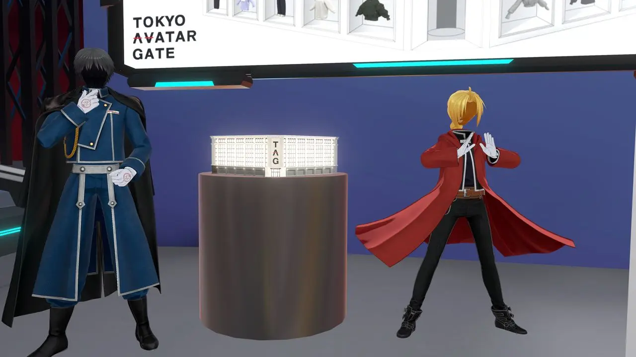 「バーチャルホビーフェス2026」Vブース　『鋼の錬金術師』なりきりセット／筆者撮影