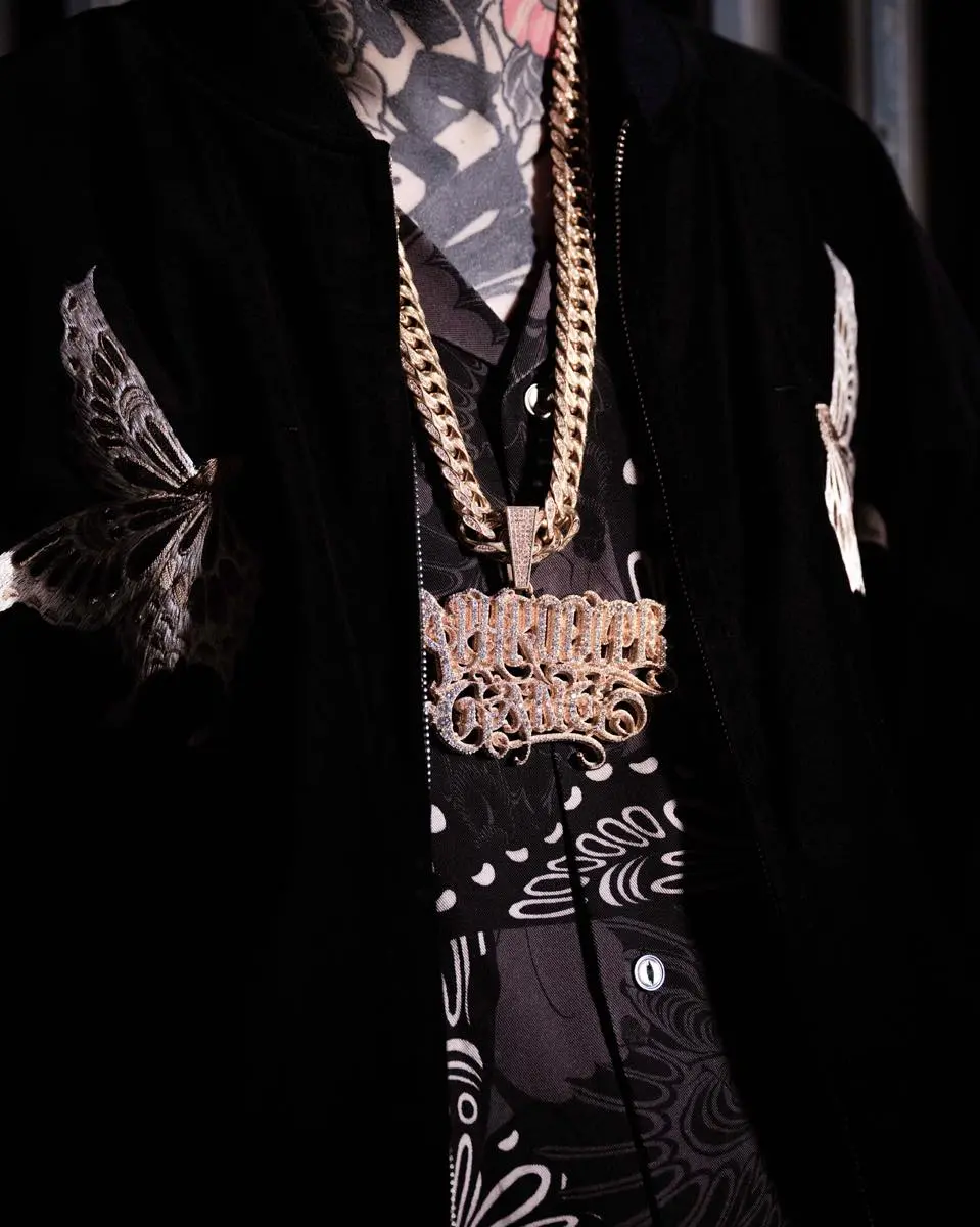 GAKKIN×BUDSPOOLコラボアイテム着用ルック