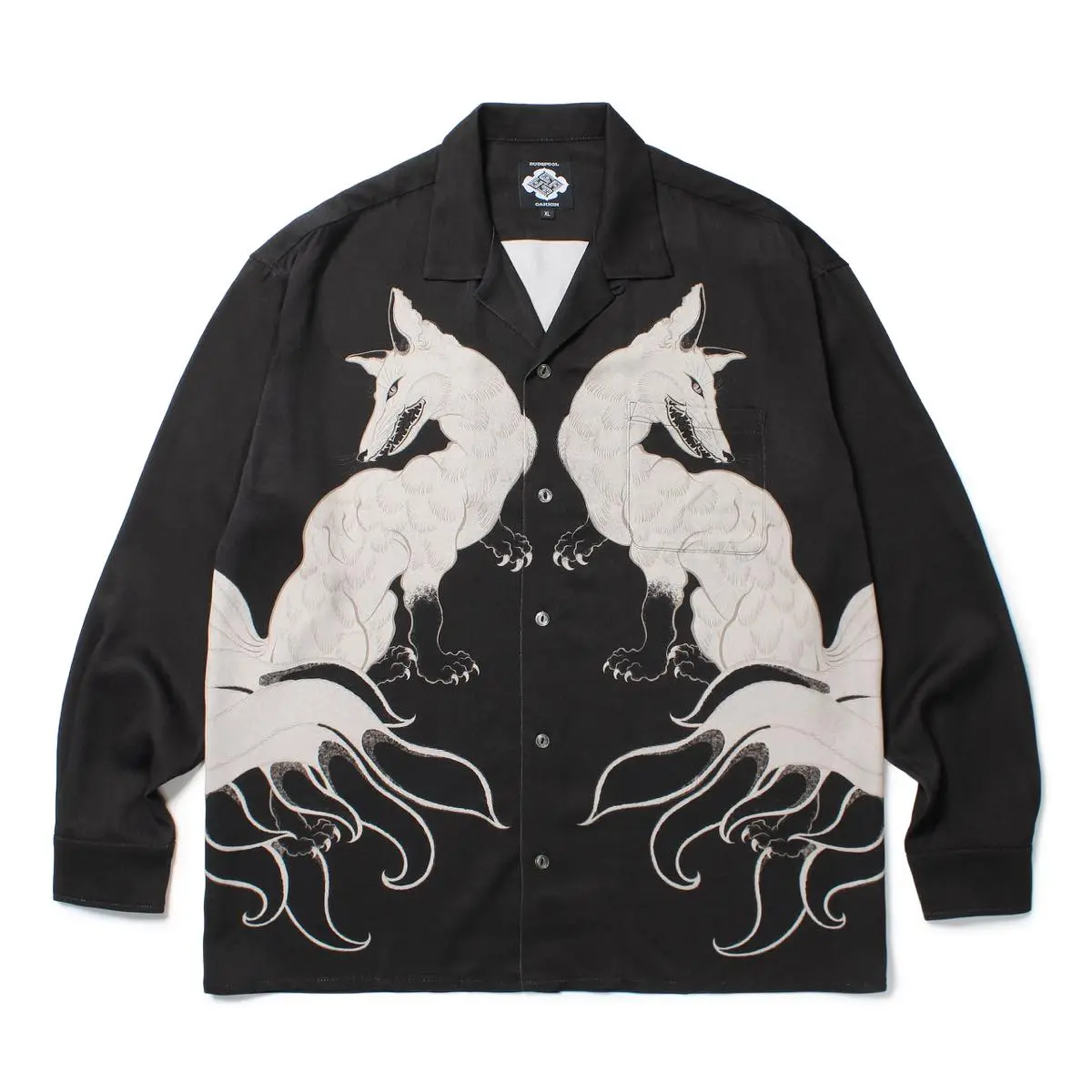 白墨狐 L/S HAWAIIAN SHIRT / ¥38,500