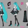「初音ミク V6」公式ビジュアルの設定画（Art by LAM © CFM）