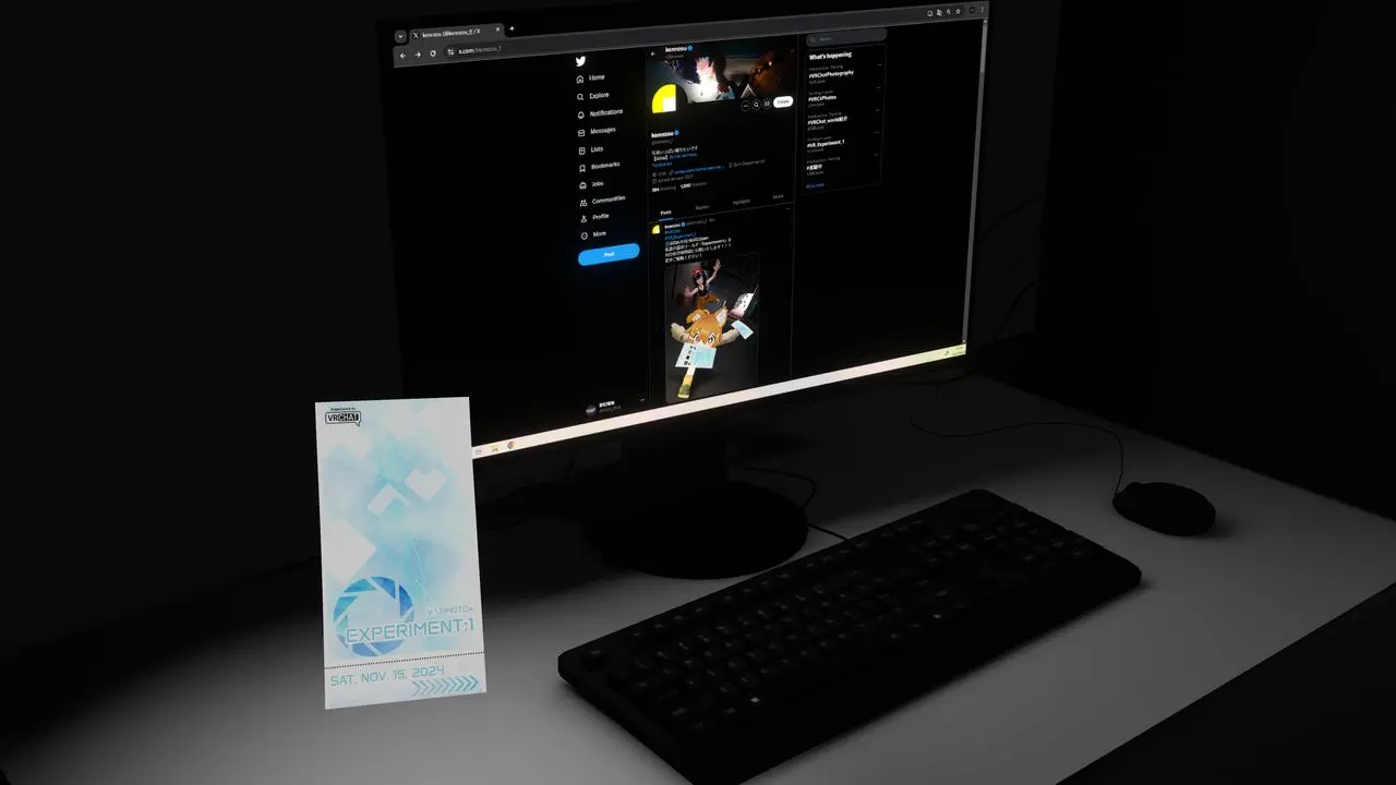 VR Photo Exhibition ＂Experiment 1＂／筆者撮影