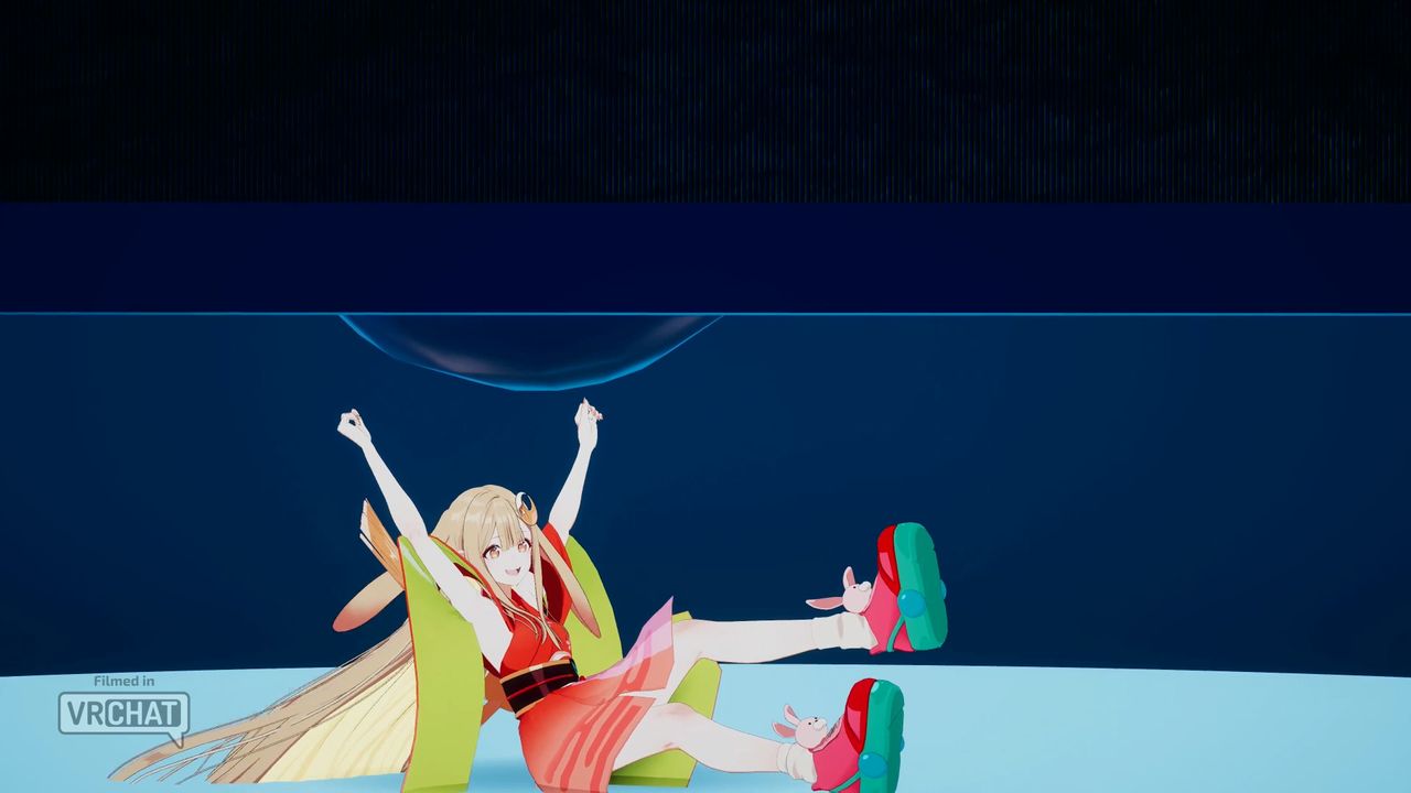 VRChatの『超かぐや姫！』3Dライブの様子