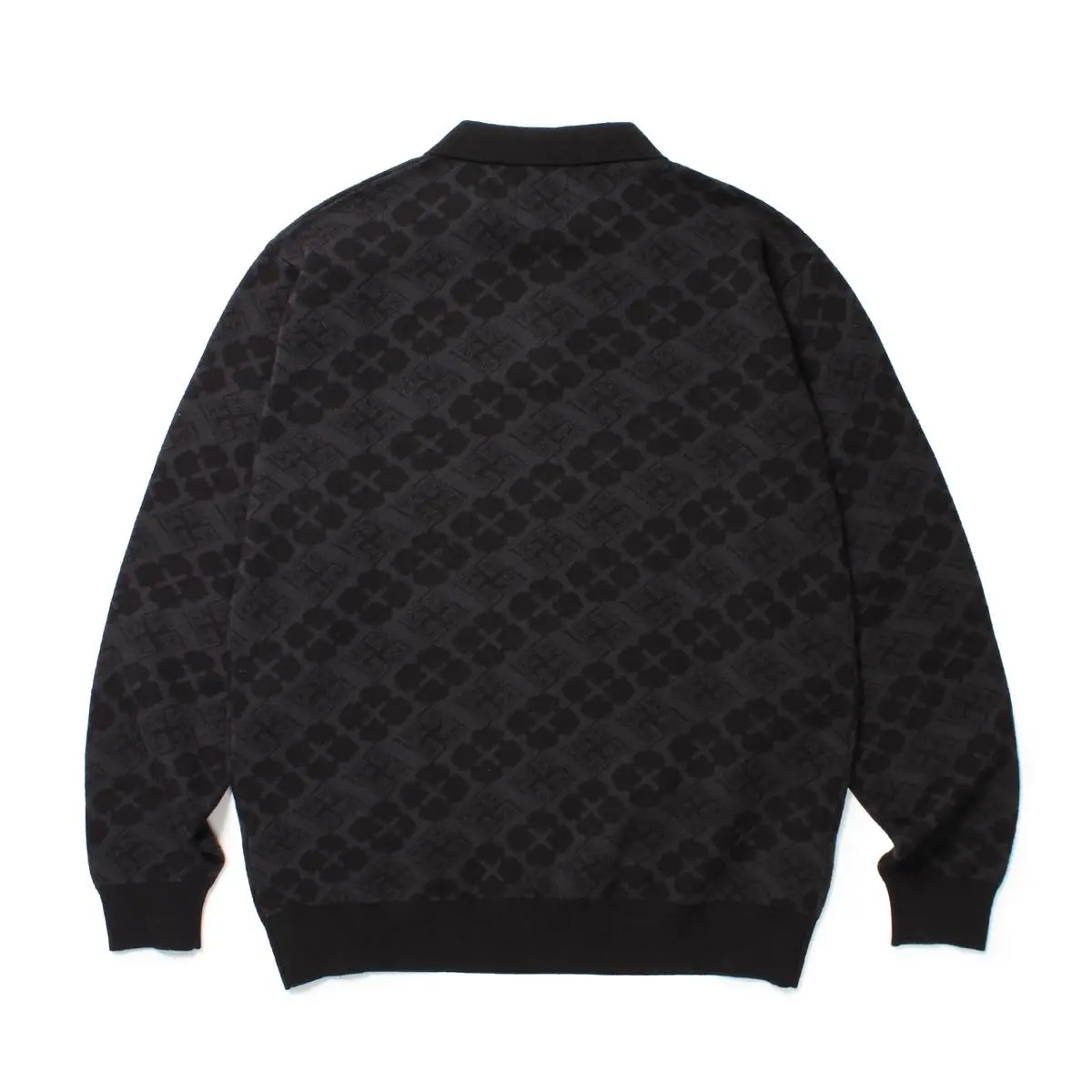花罰家紋 COTTON JACQUARD KNIT POLO SHIRT / ¥33,000