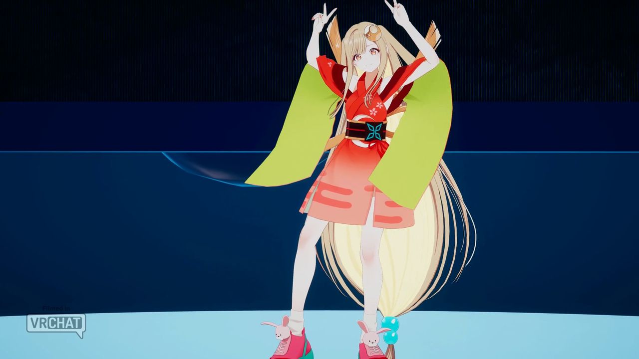 VRChatの『超かぐや姫！』3Dライブの様子