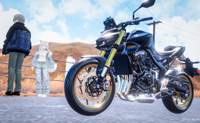 ホンダのバイク「ホーネット」が3D化　VRChatのアイテムとして期間限定発売