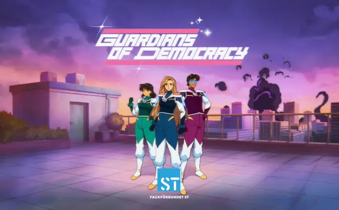 スウェーデンの労働組合アニメが超ポップ　公務員が『セーラームーン』の如く変身！