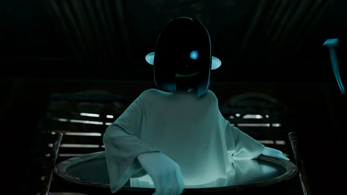 二人が対峙する幽霊？