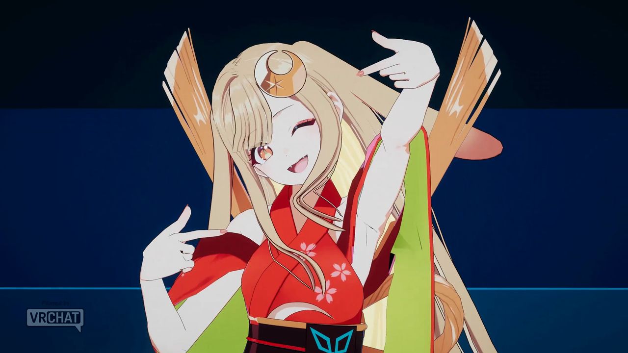 VRChatの『超かぐや姫！』3Dライブの様子