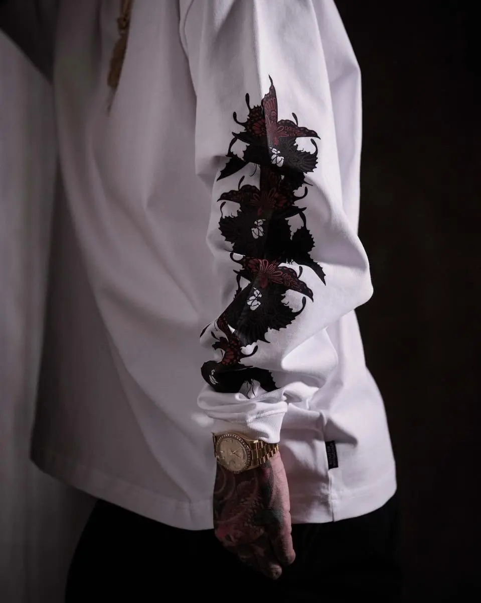 GAKKIN×BUDSPOOLコラボアイテム着用ルック