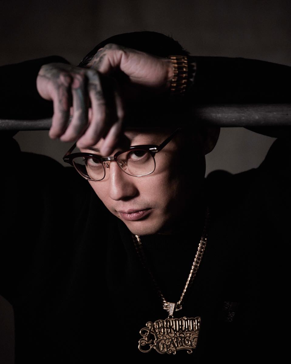 GAKKIN×BUDSPOOLコラボアイテム着用ルック２