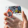 炎のエフェクトを加えてみた筆者・コバヤシのプロフィールカード