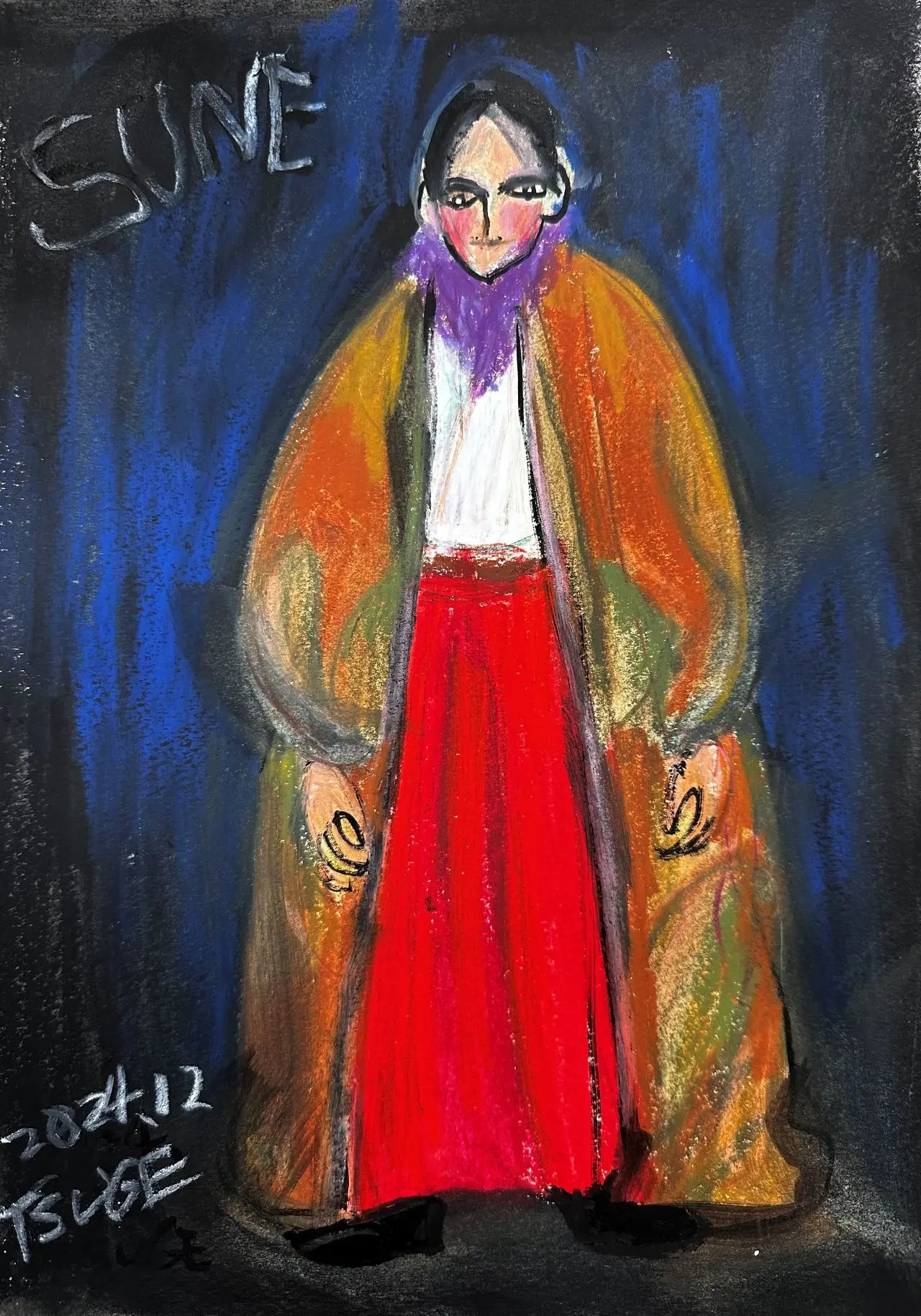 蒼戸虹子さん演じる女のデザイン画