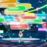 VRChatの『超かぐや姫！』3Dライブの様子　3月7日・8日には演出が追加された