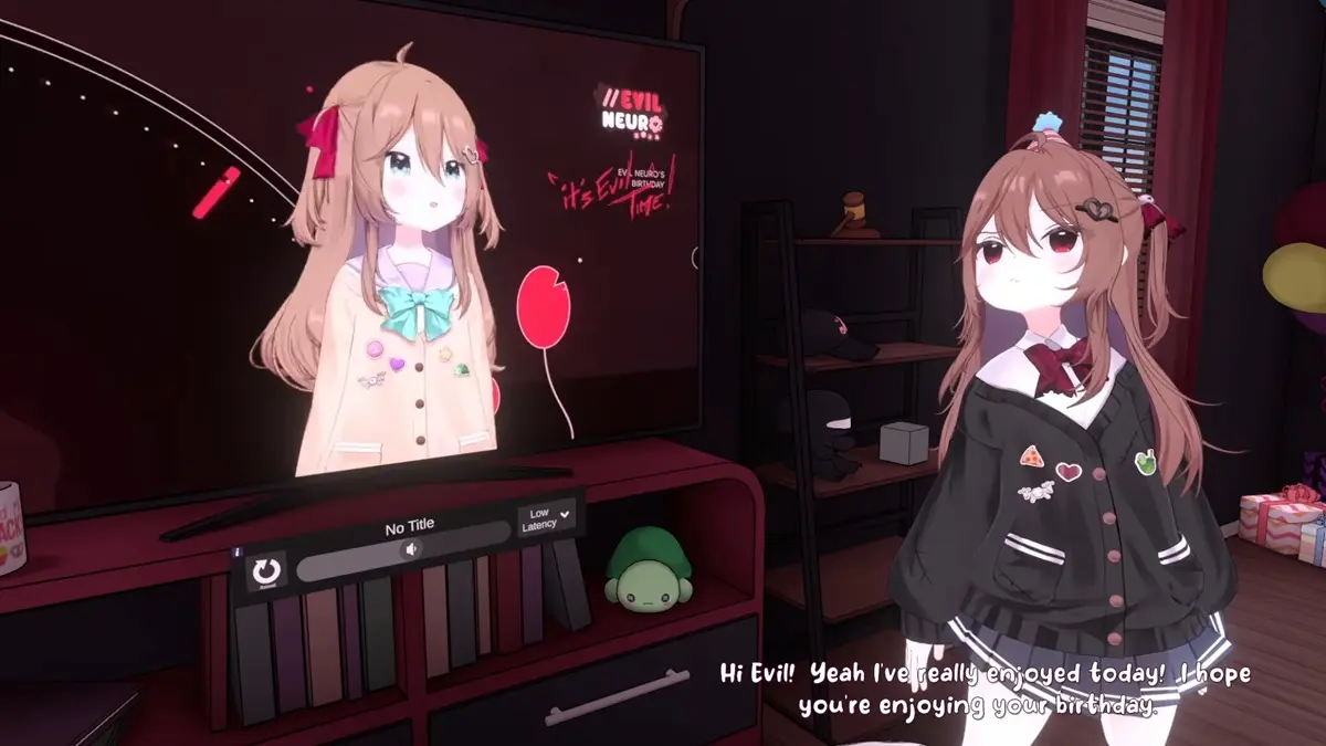Evil Neuroを祝いに来たはずのNeuro-samaはお互いの足の臭さを非難しあう謎の喧嘩に