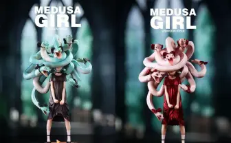 イラストレーターよしおかの「メデューサガール」フィギュア化　もじゃもじゃ可愛い！