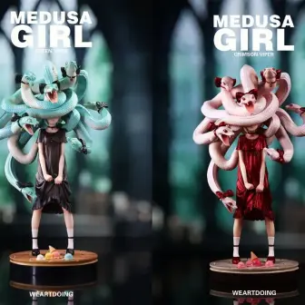 イラストレーターよしおかの「メデューサガール」フィギュア化　もじゃもじゃ可愛い！