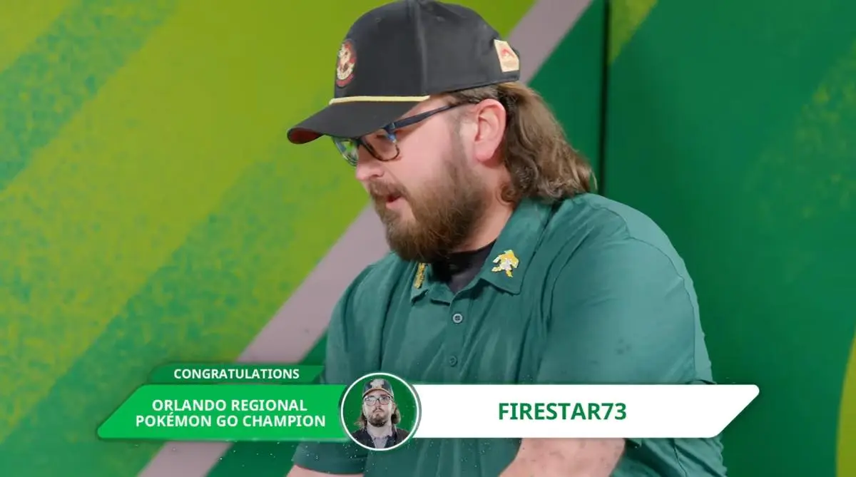 優勝直後のFirestar73選手。テロップでも“チャンピオン”と表示されている