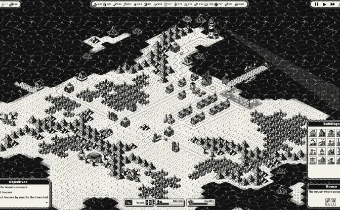 不穏な街づくり1bitゲーム『GlagStone』日本語化が決定　孤島の謎を解き明かす要素も