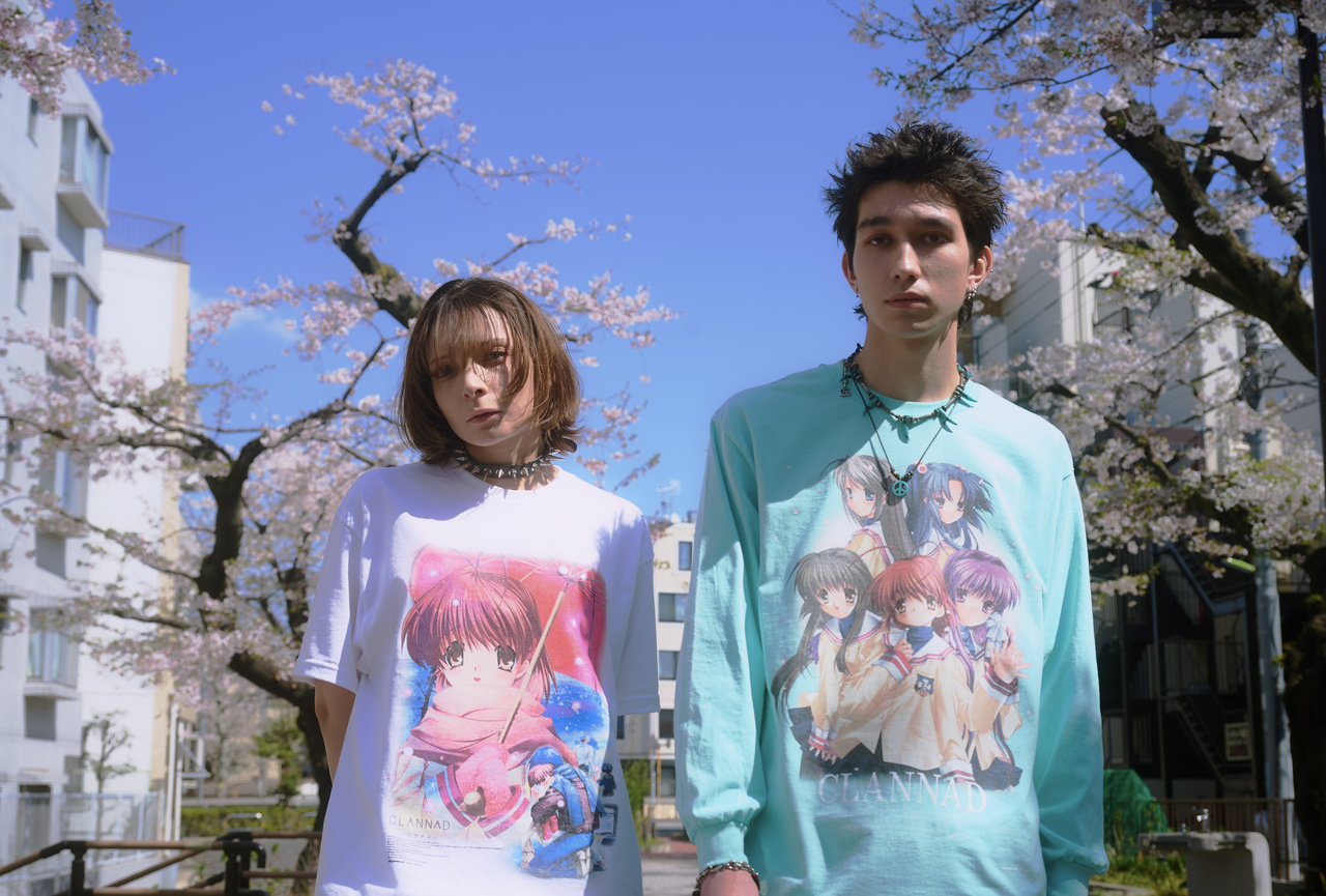 CLANNAD Tシャツ Lサイズ クラナド Key Keyの代表作『CLANNAD』コラボアパレル発売 ヒロイン古河渚が大胆に