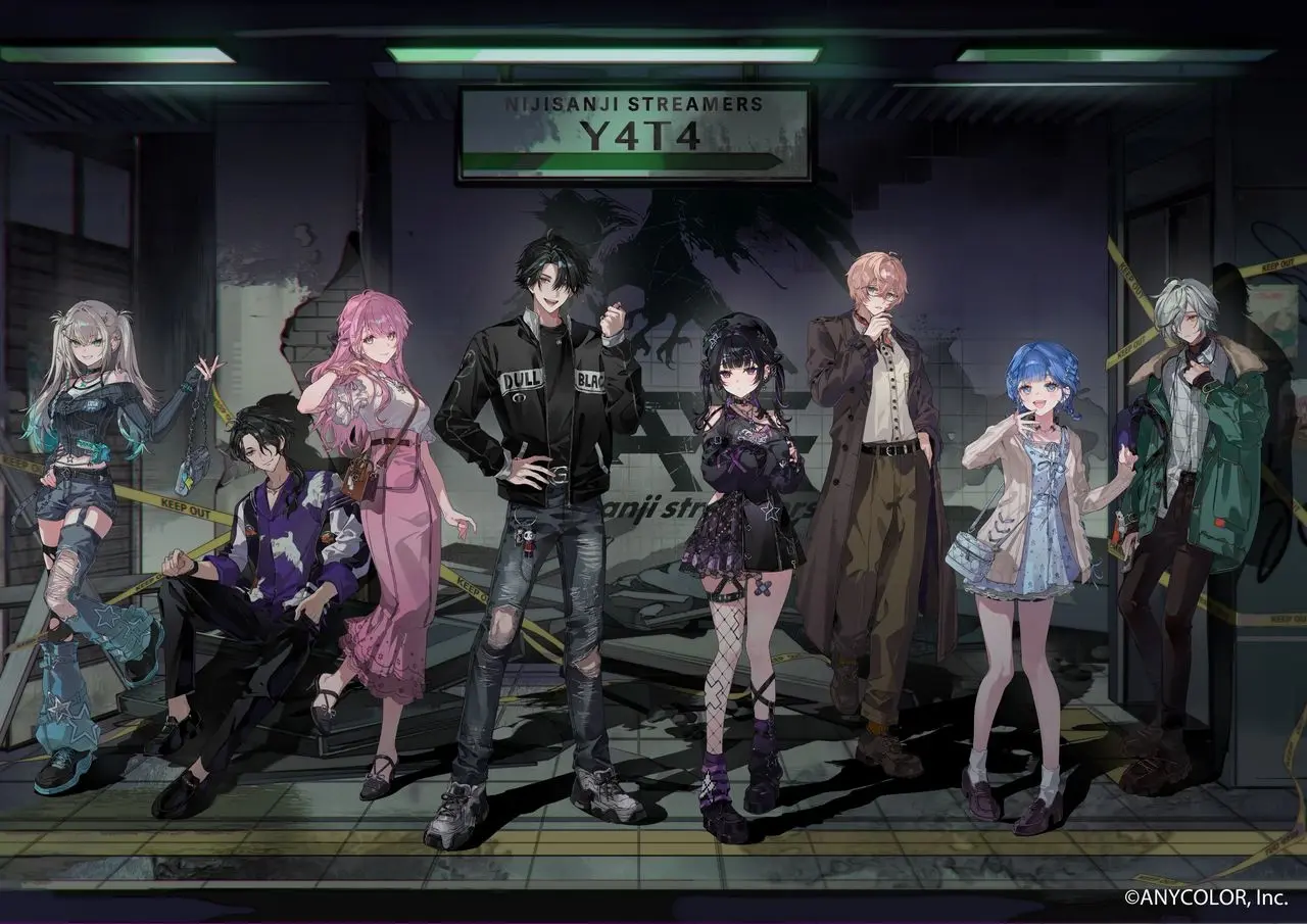 にじさんじ、新人8名デビュー　ストリーマーチーム「Y4T4」としてTwitchを中心に活動