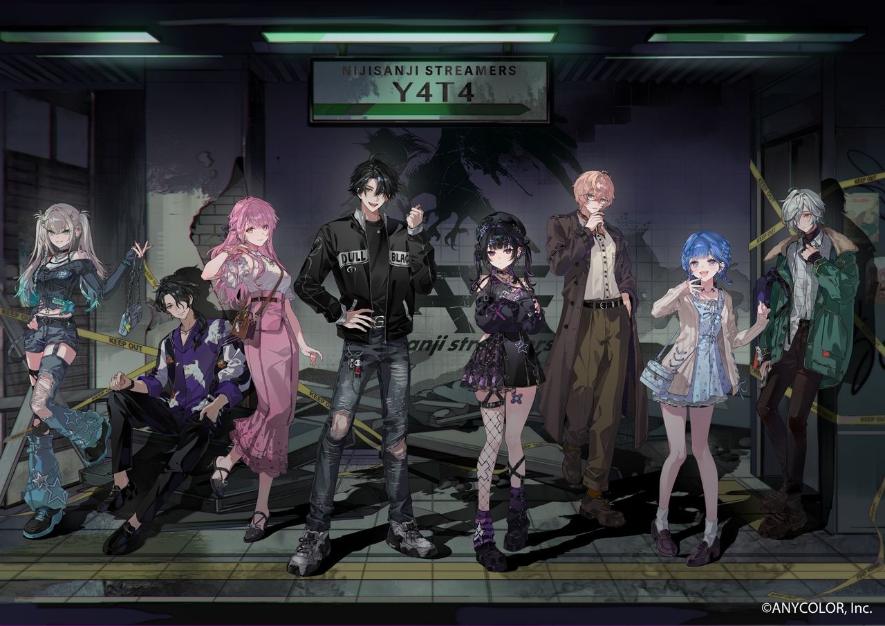 にじさんじ、新人8名デビュー　ストリーマーチーム「Y4T4」としてTwitchを中心に活動