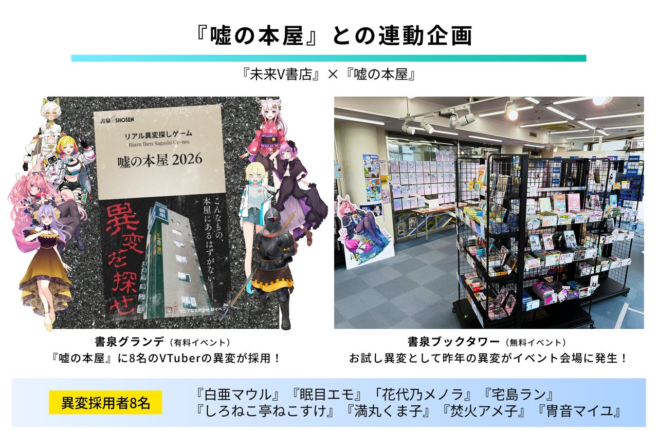 リアル異変探しゲーム「嘘の本屋 2026」ともコラボ