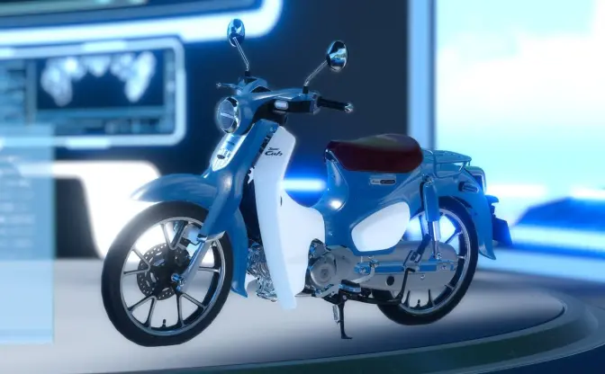 ホンダのバイク「スーパーカブ」が3D化　VRChatのアイテムとして発売