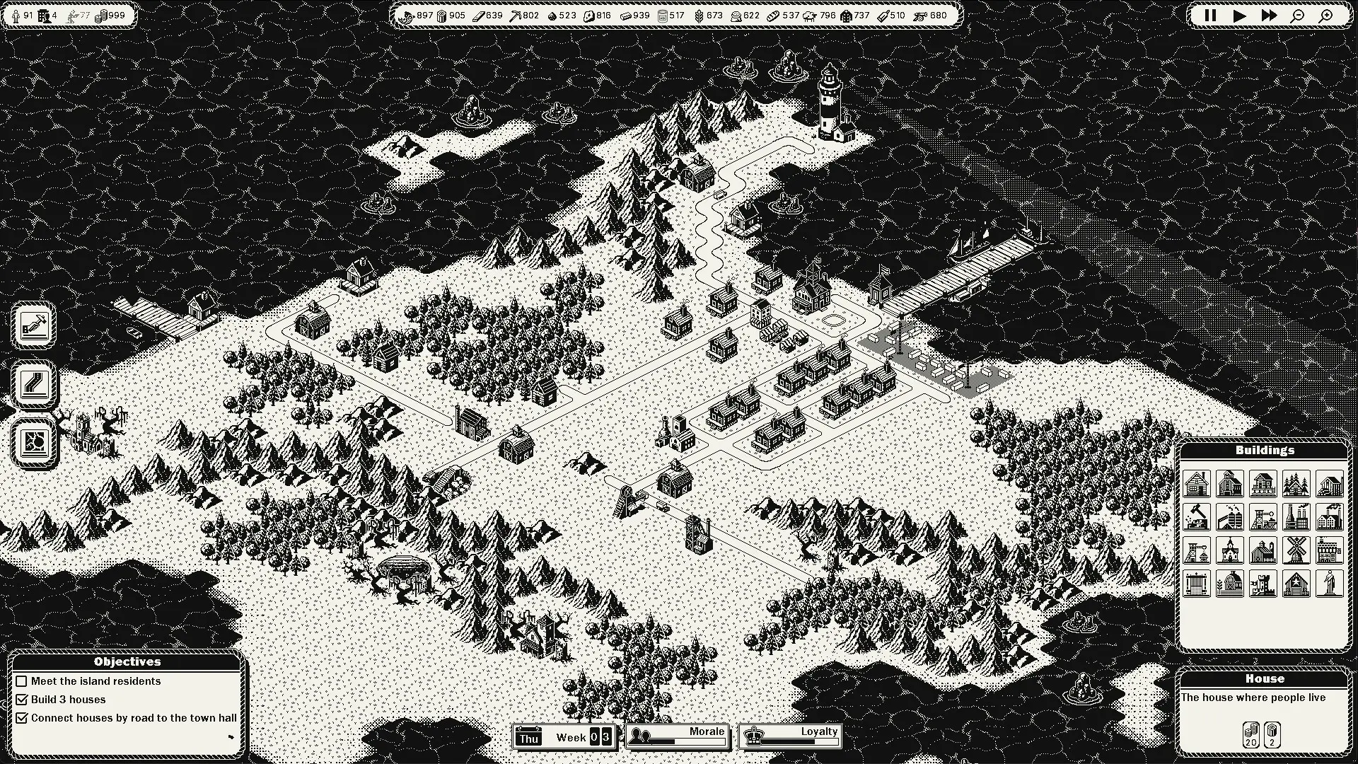 不穏な街づくり1bitゲーム『GlagStone』日本語化が決定　孤島の謎を解き明かす要素も