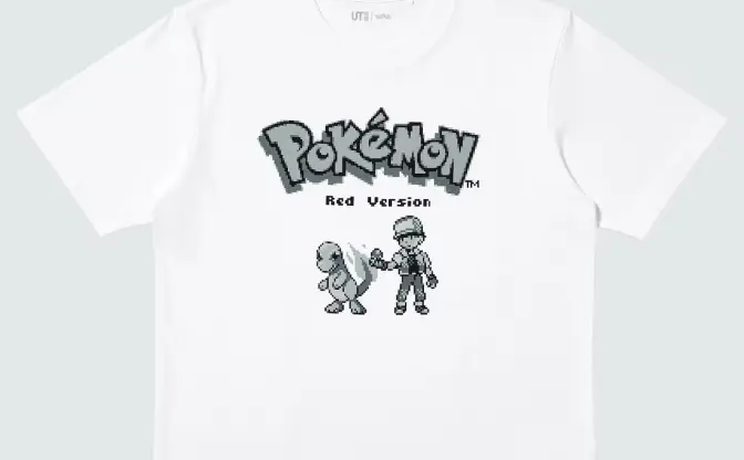 ユニクロ「ポケモンUT」7月に発売　初代『赤緑』風ドット絵をデザイン