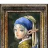 《真珠の耳飾りの少女》と『葬送のフリーレン』コラボイラスト／画像はフェルメール《真珠の耳飾りの少女》展公式Xから