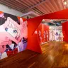 しぐれういさんがデザインを手がけたキャラクターのパネルも展示