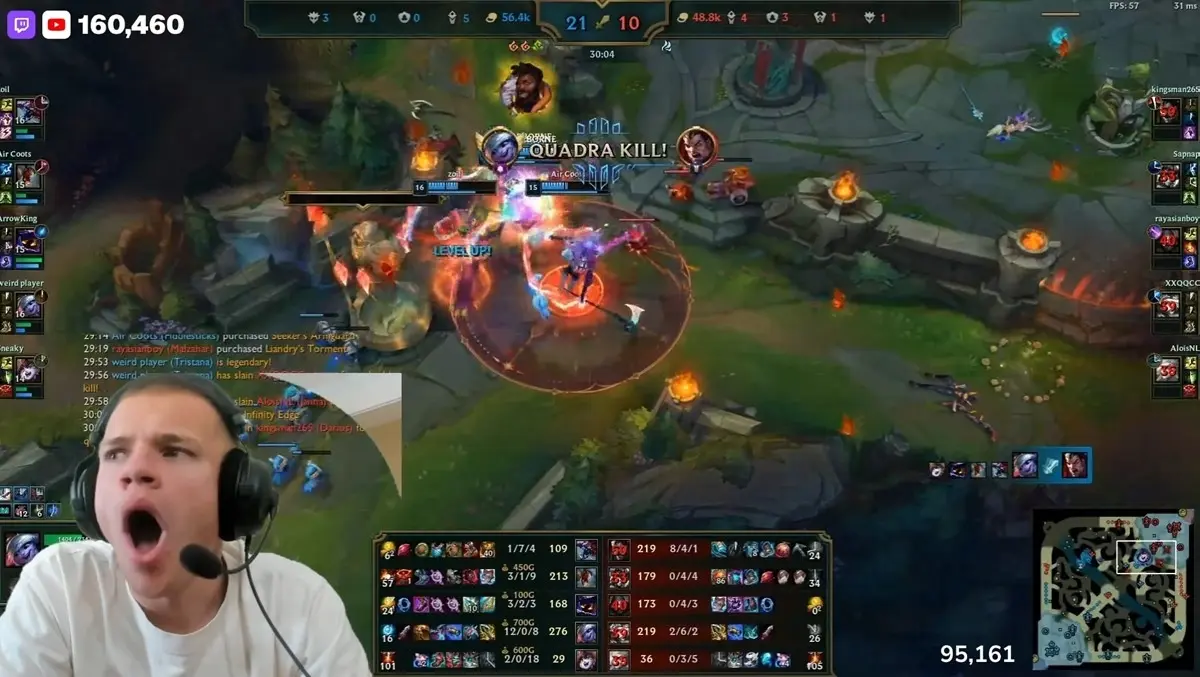 登録者数世界一のYouTuber「MrBeast」参加の『LoL』大会が大盛況　視聴者数83万人超を記録