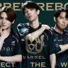 eスポーツチーム・VARRELに加入した宇野昌磨さん（左）、ときどさん（右）。中央はマゴさん