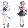 「PixAI」公式マスコットキャラクター・ミオ