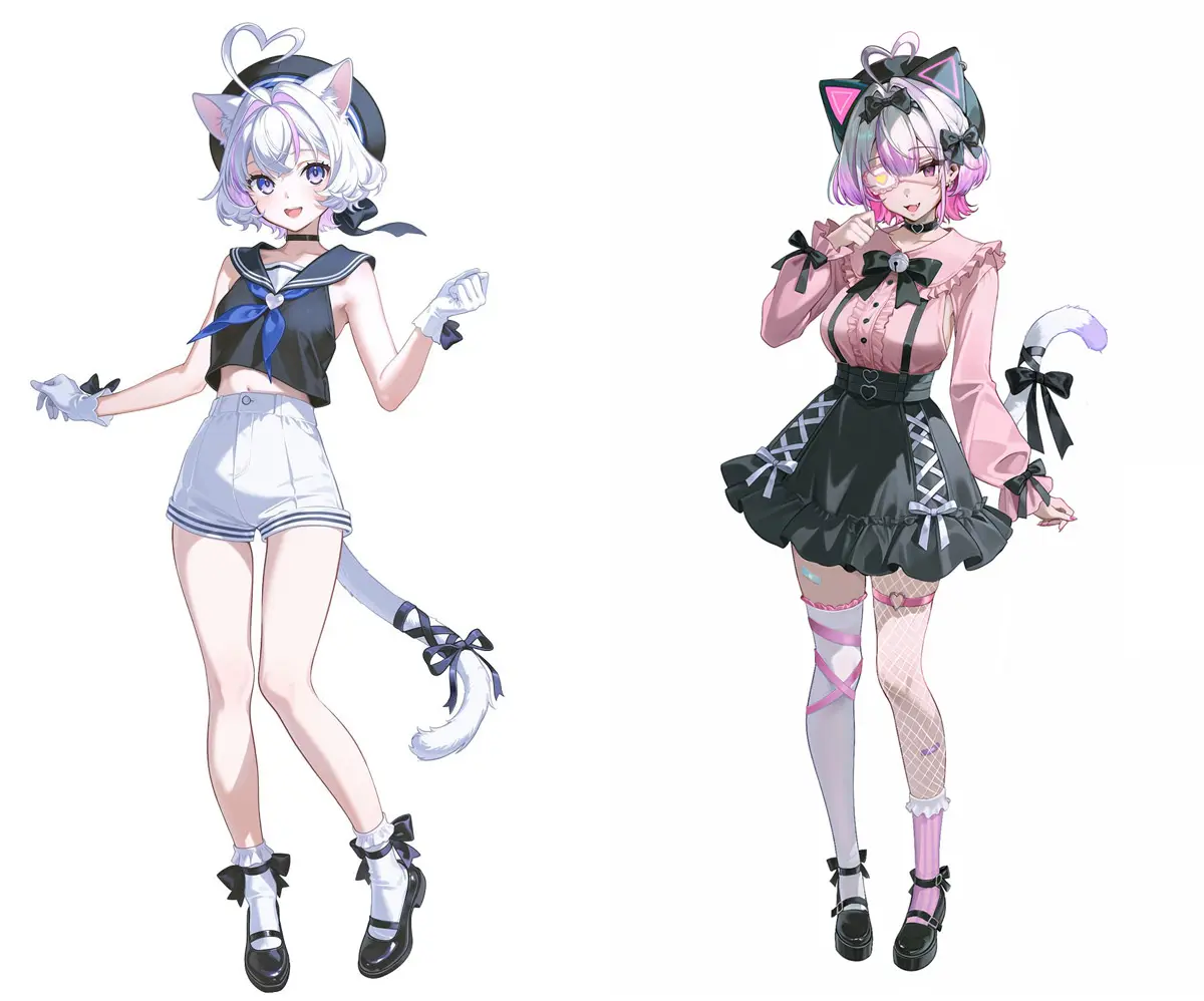 「PixAI」公式マスコットキャラクター・ミオ