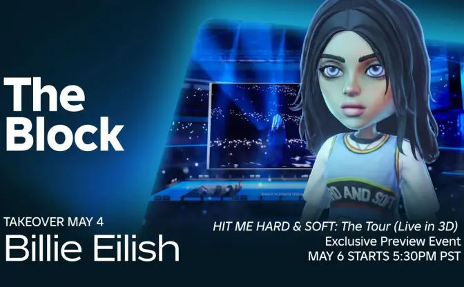 ビリー・アイリッシュの3Dライブ映画の一部が「Roblox」で世界初＆独占配信
