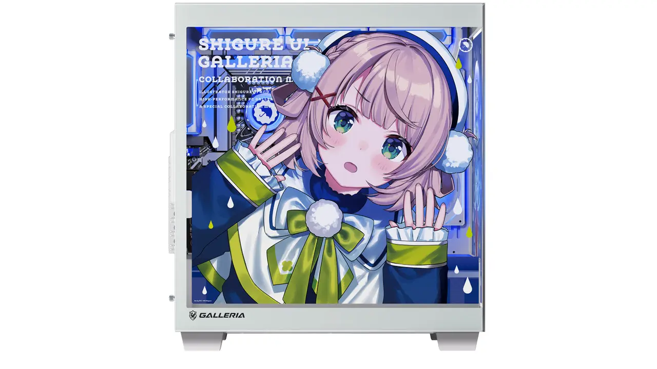 しぐれういさんとGALLERIAとのコラボPC側面