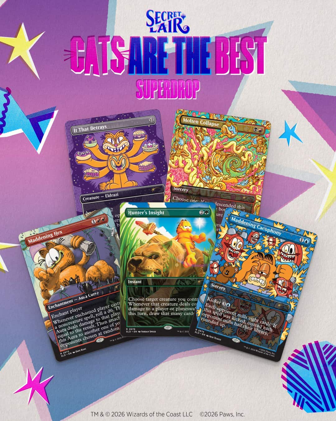 「Cats Are the Best Superdrop」-4／画像は「Secret Lair」公式Xから