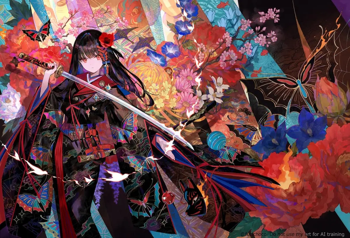 藤ちょこさんの凄まじい描き込みが見て取れる『幽艶』