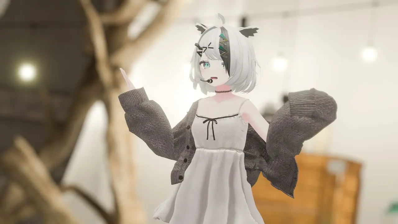ライブ中に衣装を着替えた胡虎あくびさん。早着替えは意外とやりやすい／筆者撮影