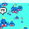 鳴き声を披露してくれるドット絵のハッコウくん