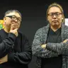 中村健治総監督（左）と越田知明監督（右）