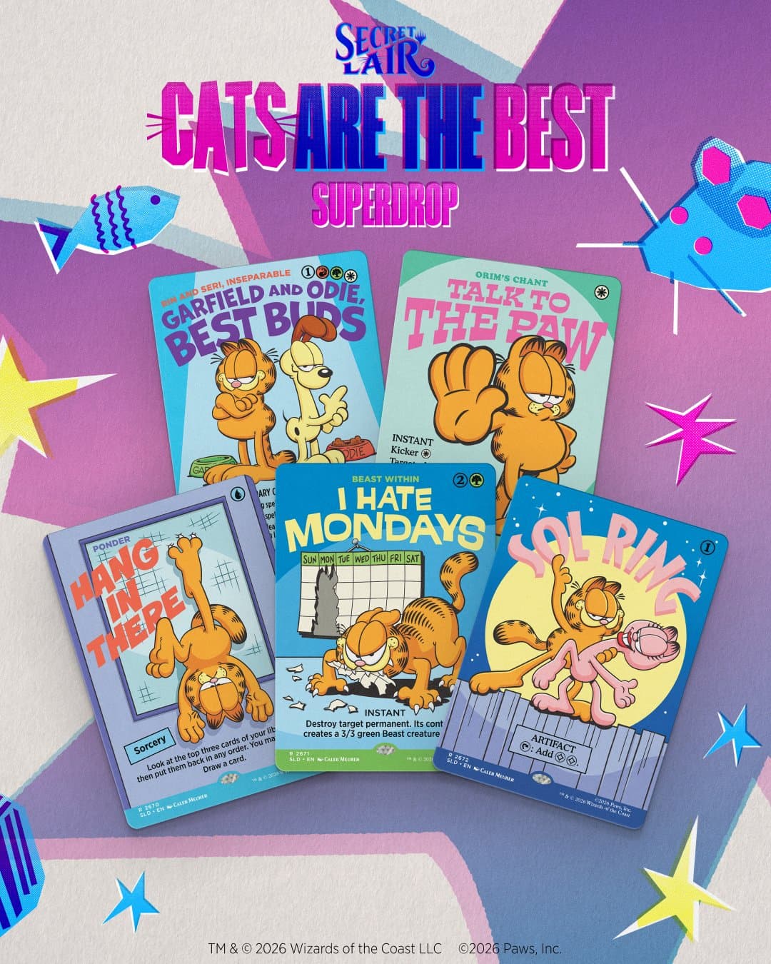 「Cats Are the Best Superdrop」-5／画像は「Secret Lair」公式Xから